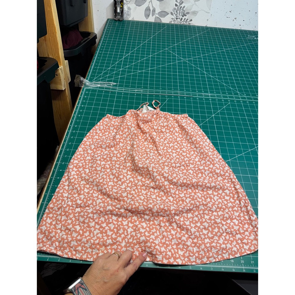 HM Kids Girls Orange Butterfly Print Sleeveless Summer Dress Size 6